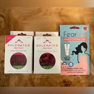 2 for $20 Sale!! Solemates Heel Protectors and Fearless Body Tape Set